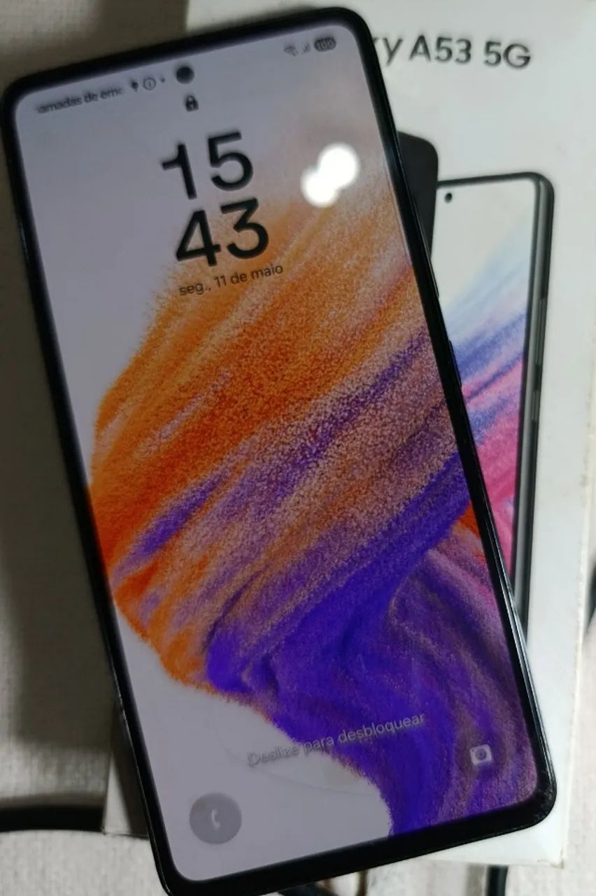 Samsung Galaxy A53 5G -SM-A536E/DS|Preto|128Gb|Usado - Celulares e
