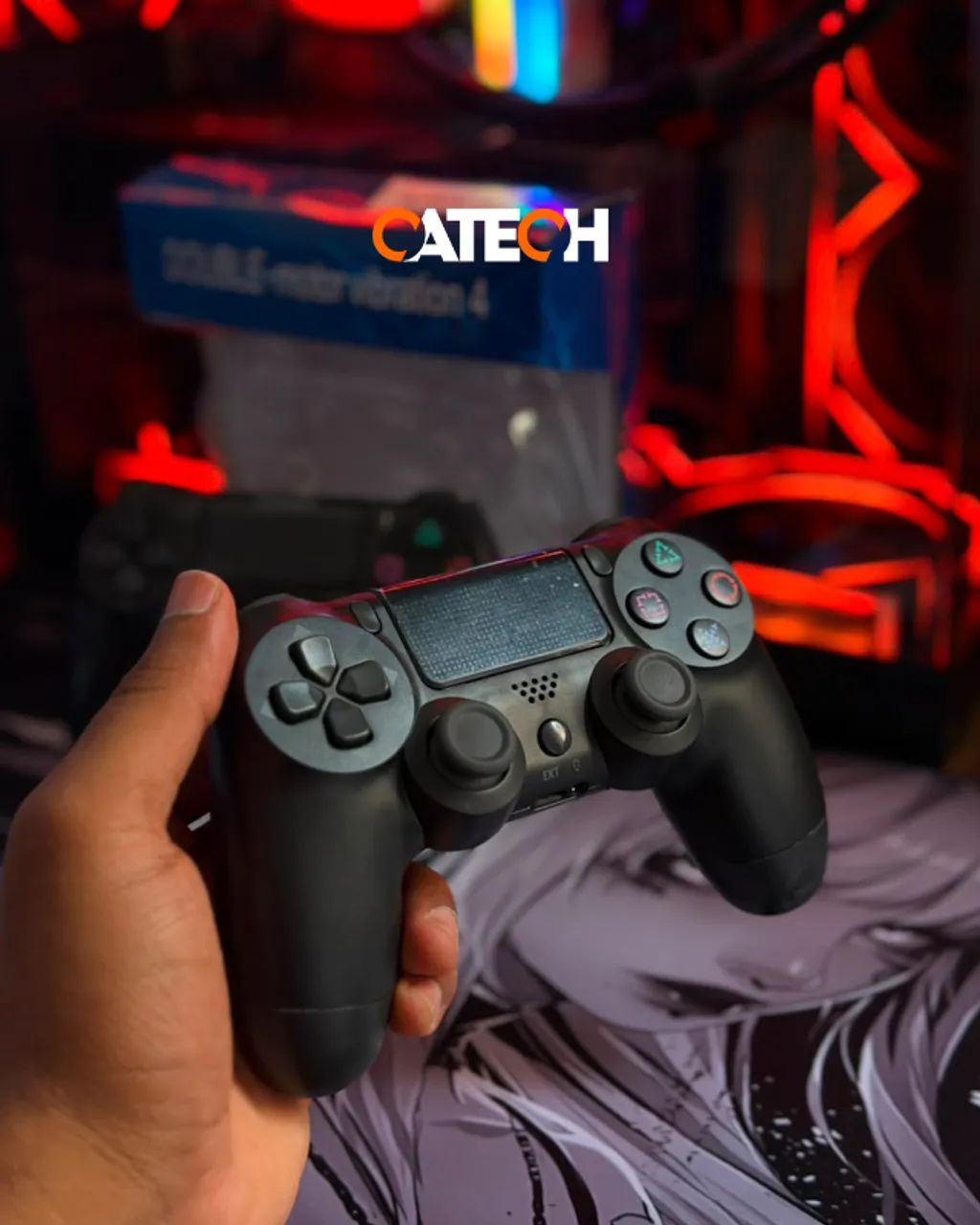 Controle Play 4/PC - Bluetooth (Novo/Caixa) - Foto 2