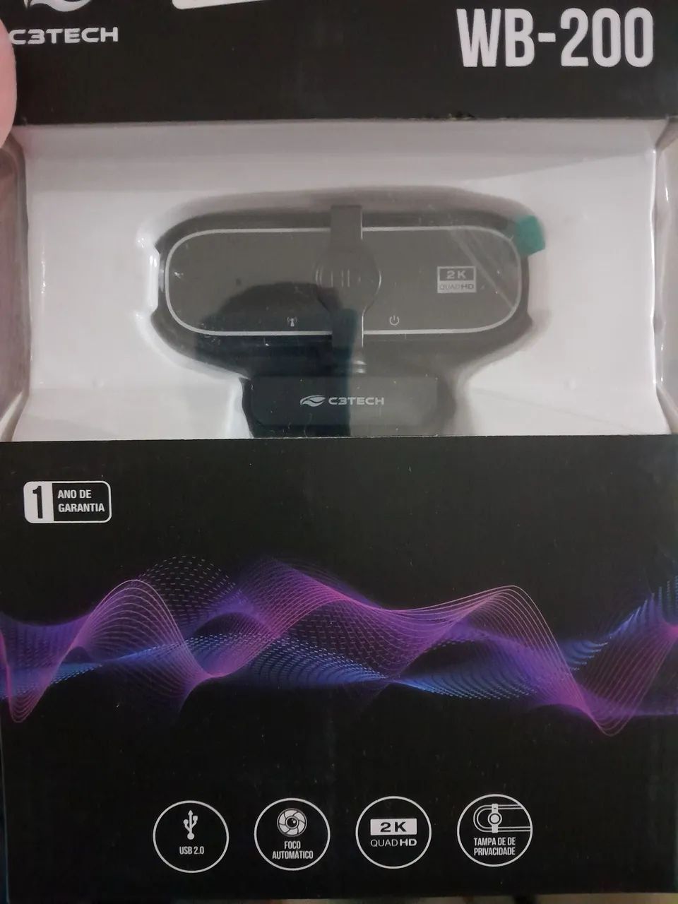 Webcam 2K Alta Resolução com microfone embutido - Foto 2