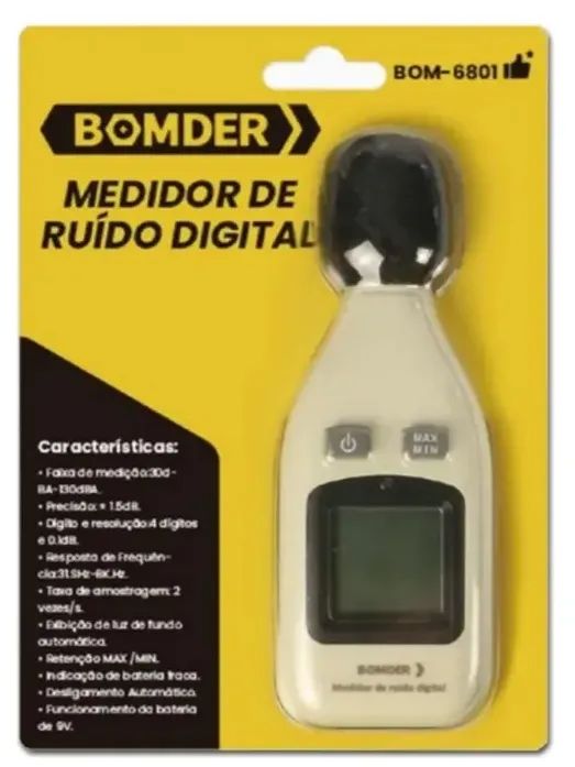 Decibelimetro Digital Profissional Medidor De Ruido E Som - Foto 3