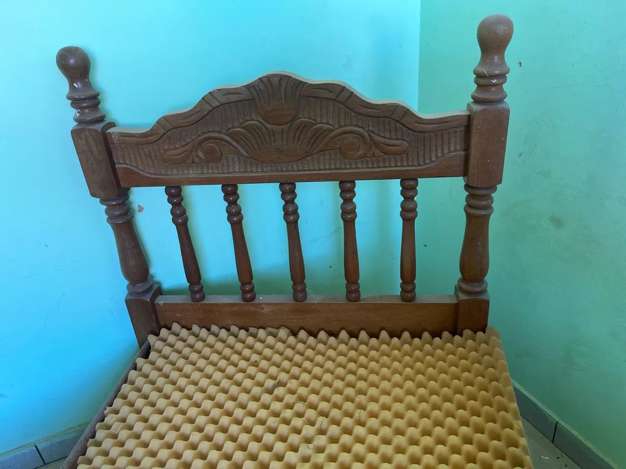 Cama de madeira maciça solteiro  - Foto 3