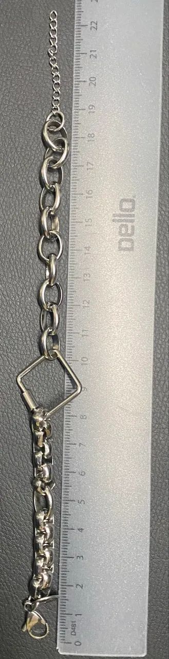 Pulseira Key Design - Aço Inoxidável (22,5 cm) - Foto 2