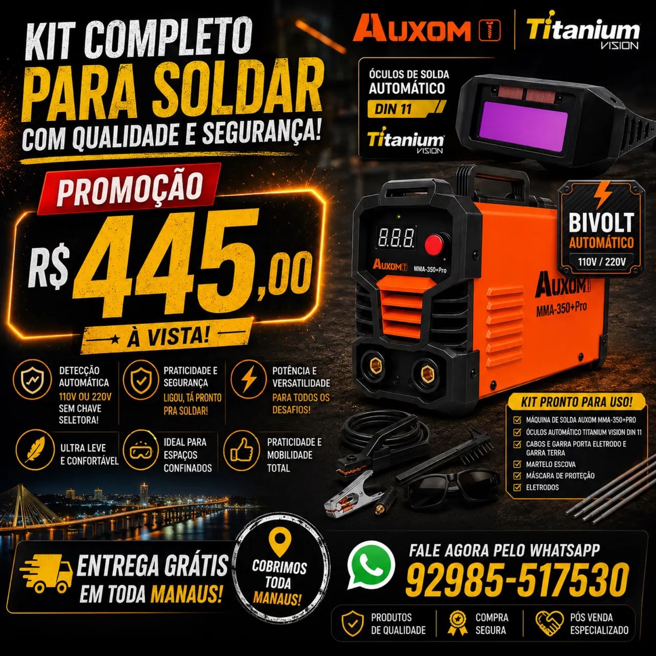 Inversora de solda bivolt 
