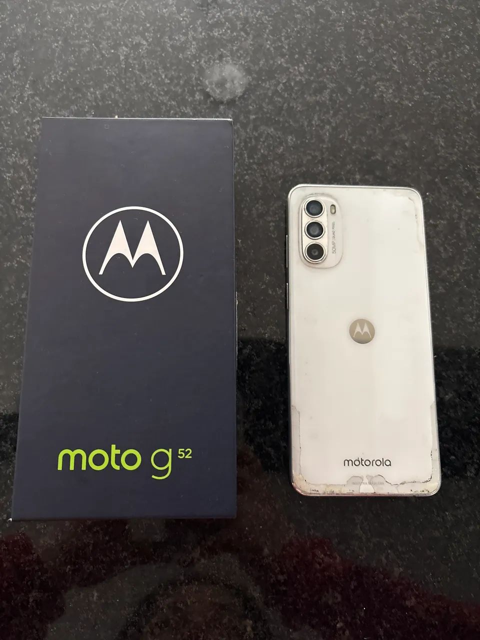 Moto g52 branco usado - bom estado 