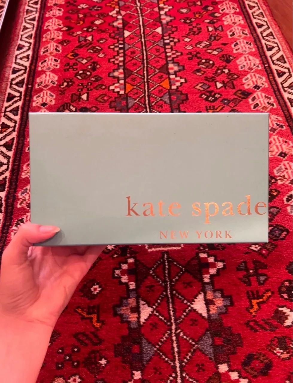 Carteira Kate spade azul e branca  - Foto 2