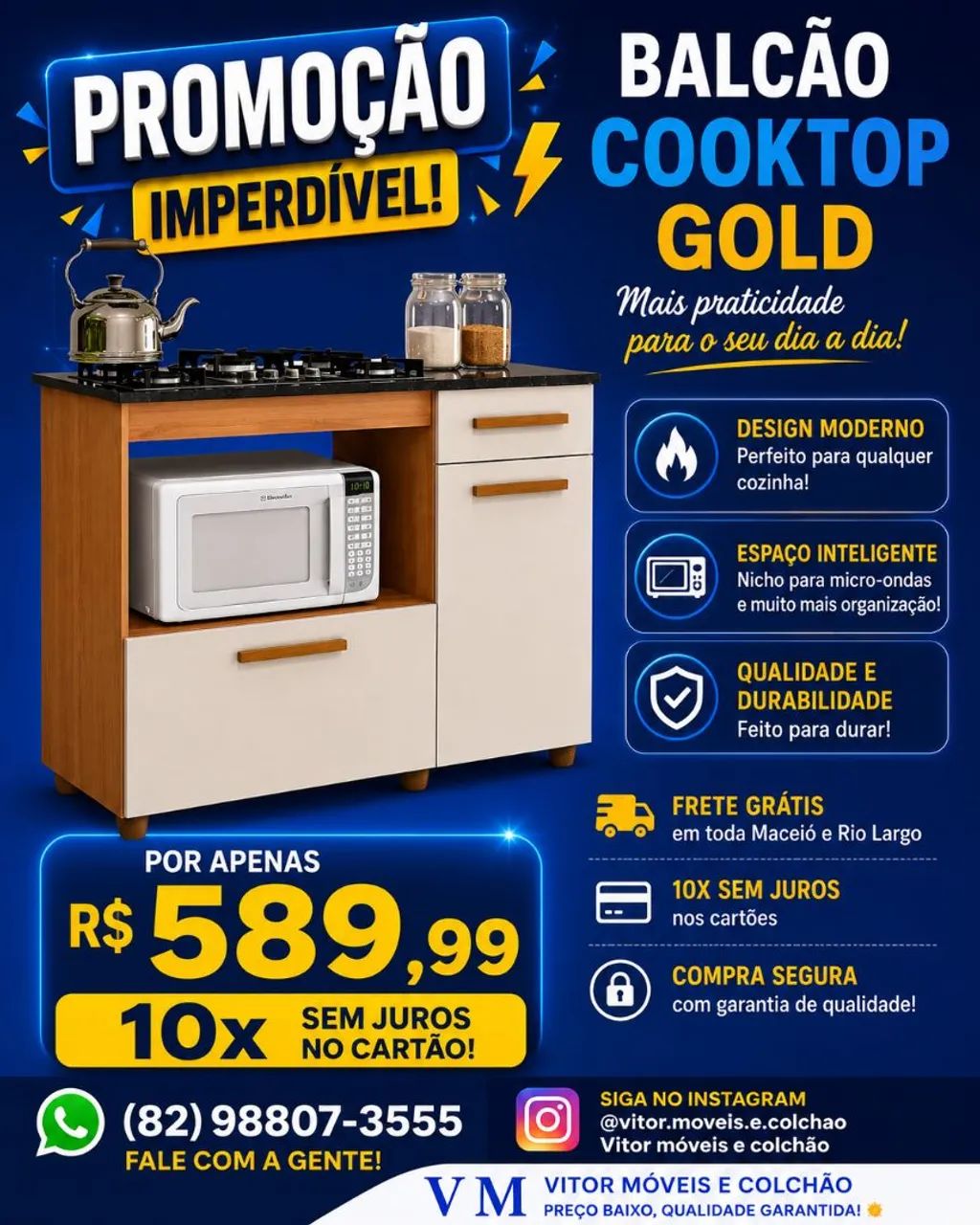 PROMOÇÃO DE BALCÃO COKTOP 