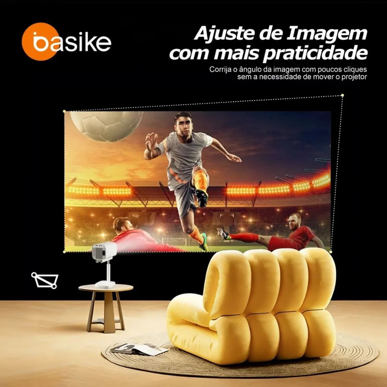 Projetor Basike Ba Ty213 smart Android Wi-Fi 6 Bluetooth  - Foto 5
