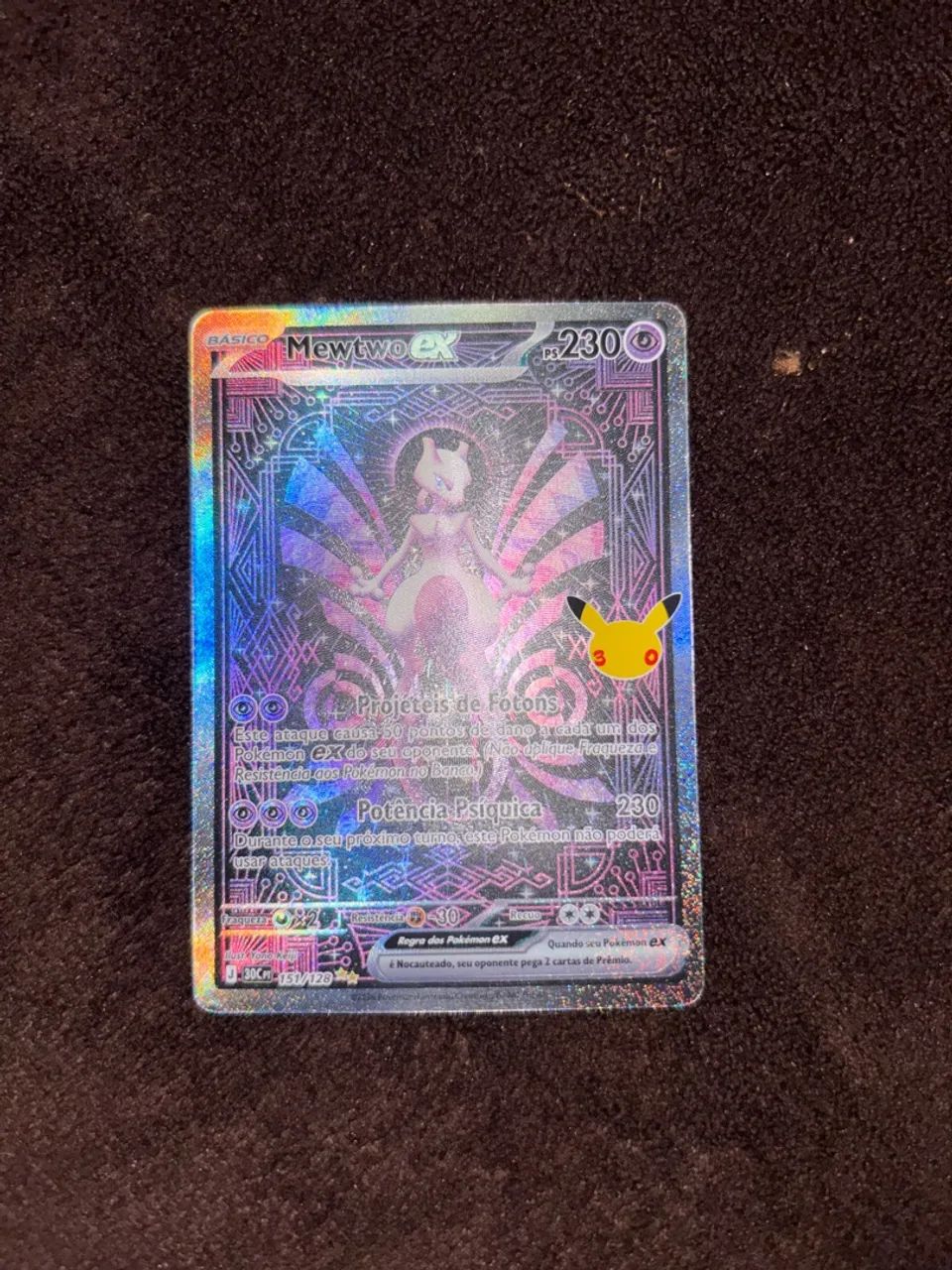 Mewtwo Ex 30 anos 151/128
