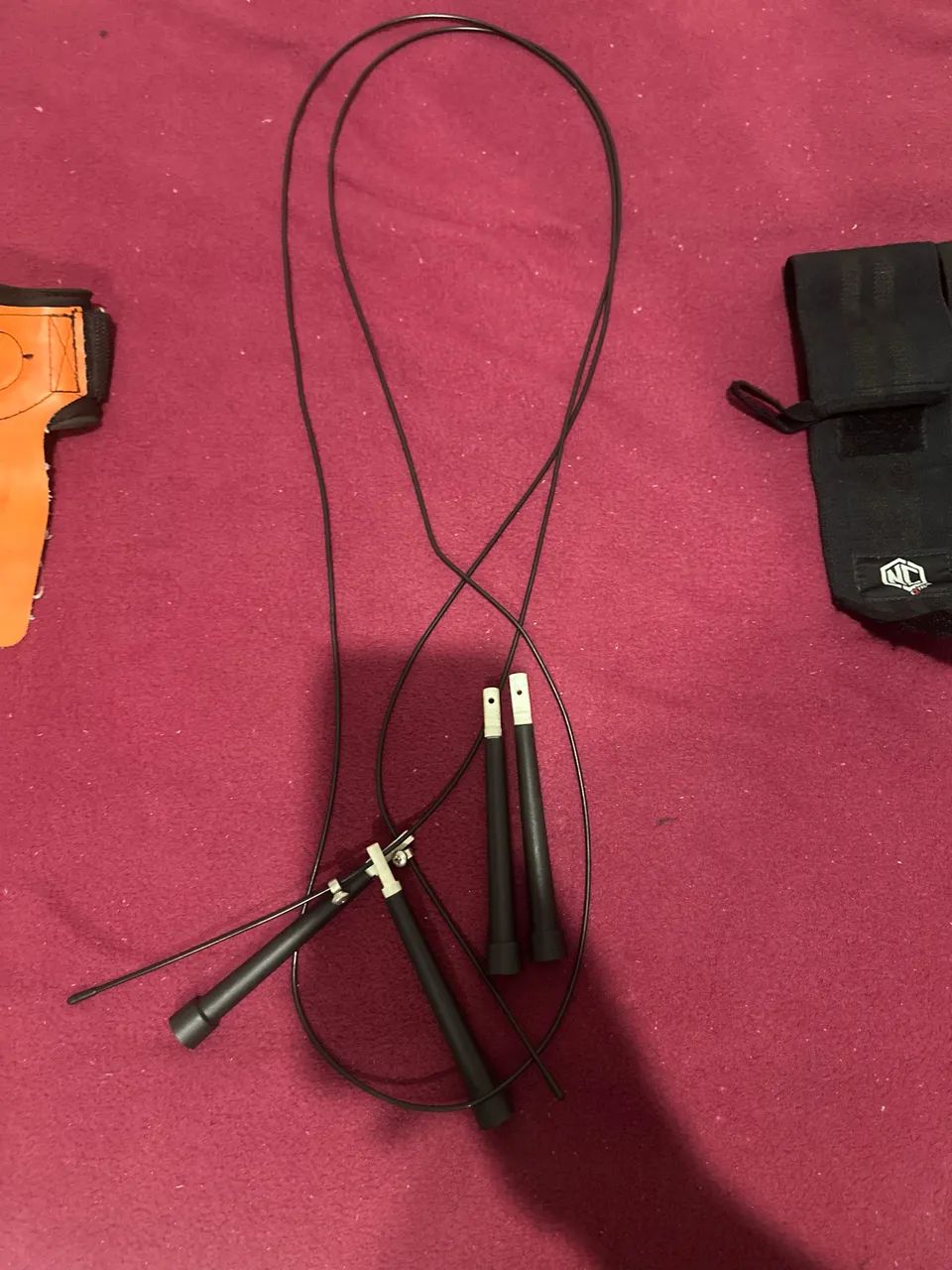 Kit de Crossfit proteção de punho e Grips e corda de pular. - Foto 5