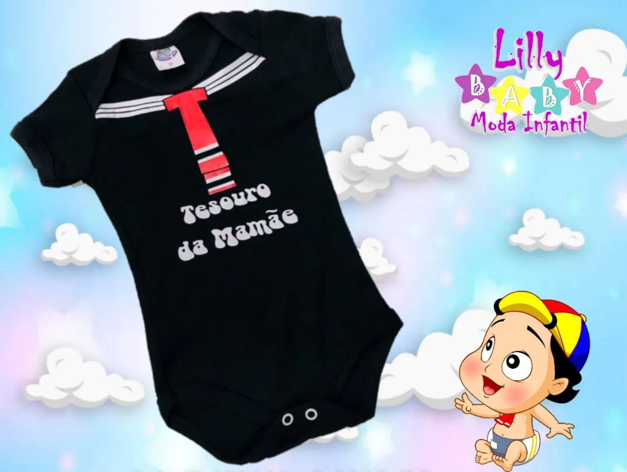 BODDY TEMÁTICO BEBÊ - MASCULINO-VÁRIOS PERSONAGENS. - Foto 3