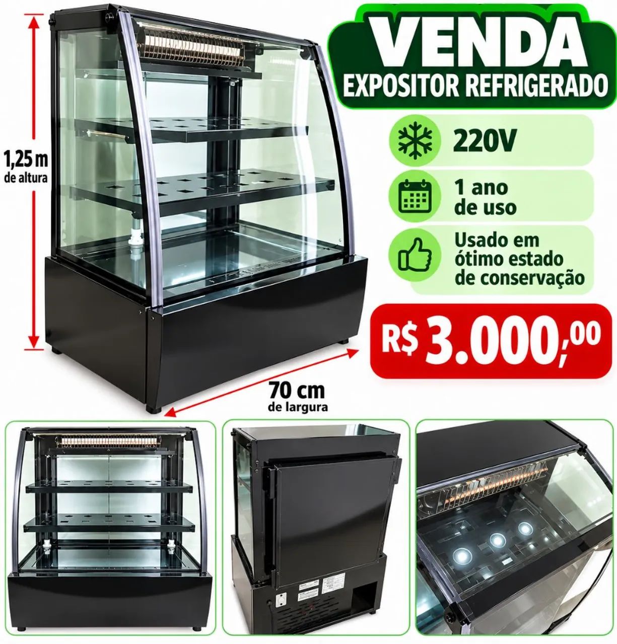 Balcão Expositor Refrigerado 