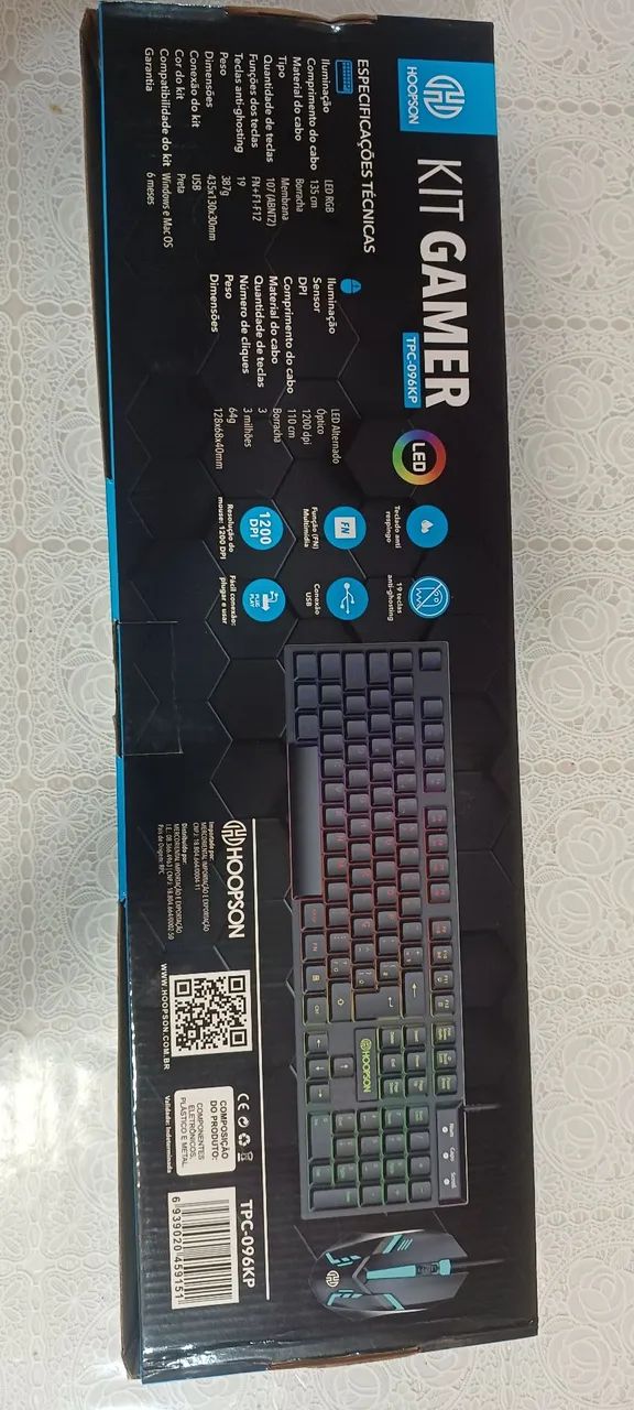 KIT GAMER TECLADO E MOUSE HOOPSON - Foto 3