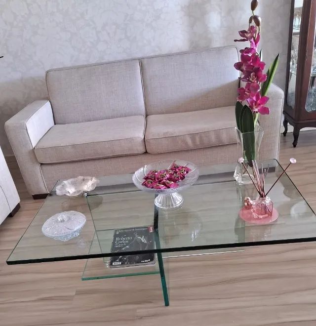 Mesa de Centro de Vidro