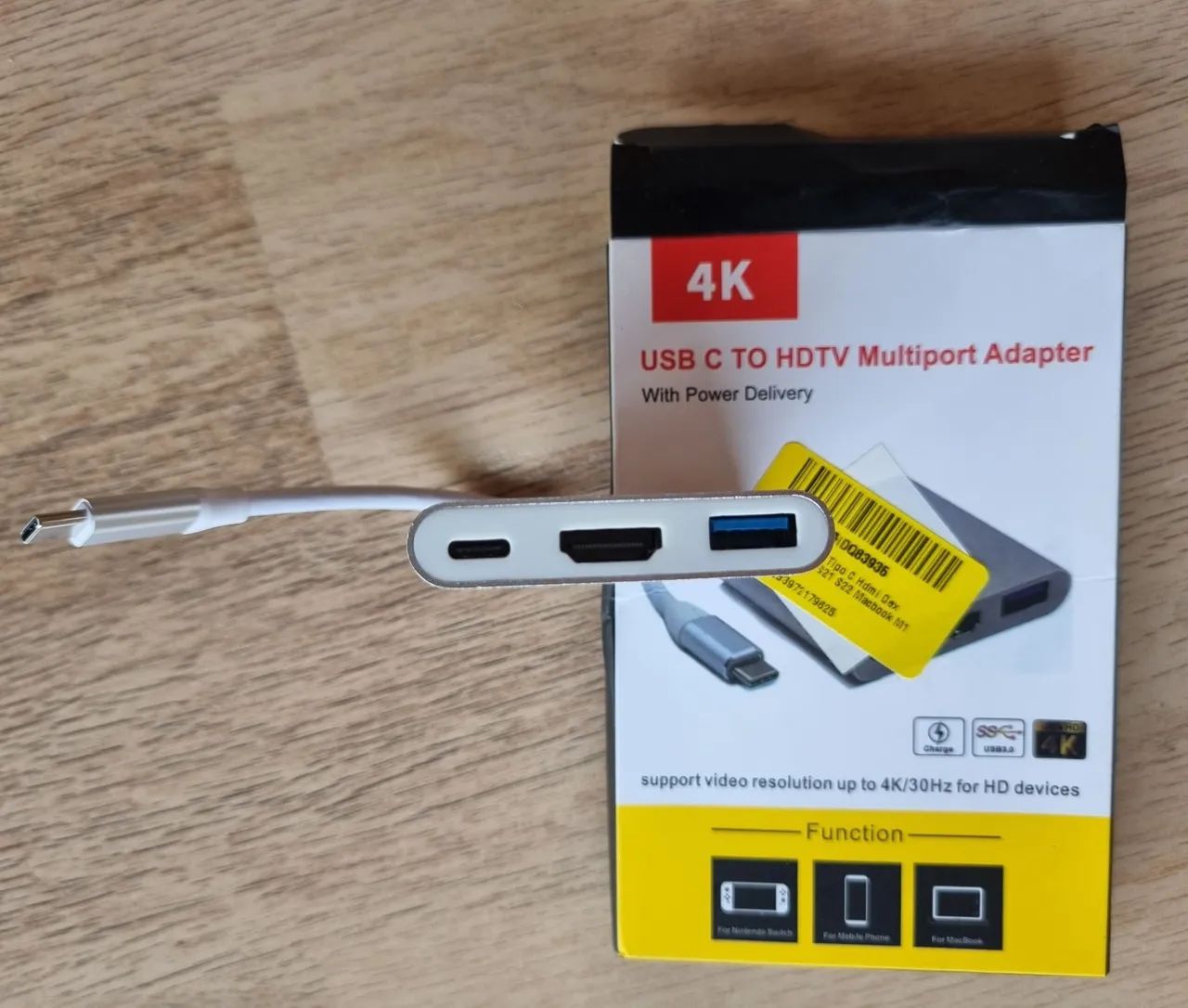 Adaptador Hub  usb C pra hdmi 4k  - Foto 5