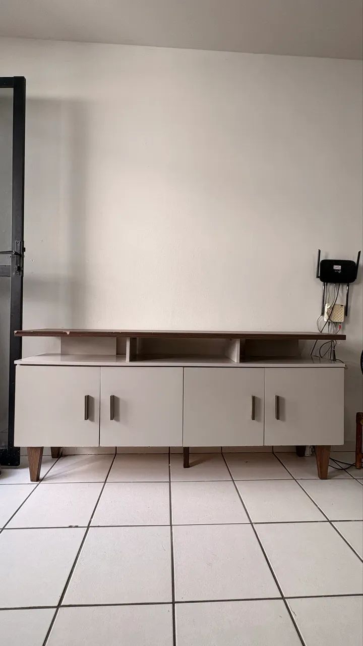Rack para TV até 55 Polegadas 4 Portas Retrô Cajueiro Yescasa - Foto 3