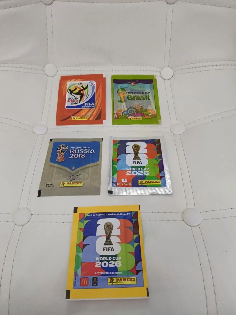 Pacotes de figurinhas 