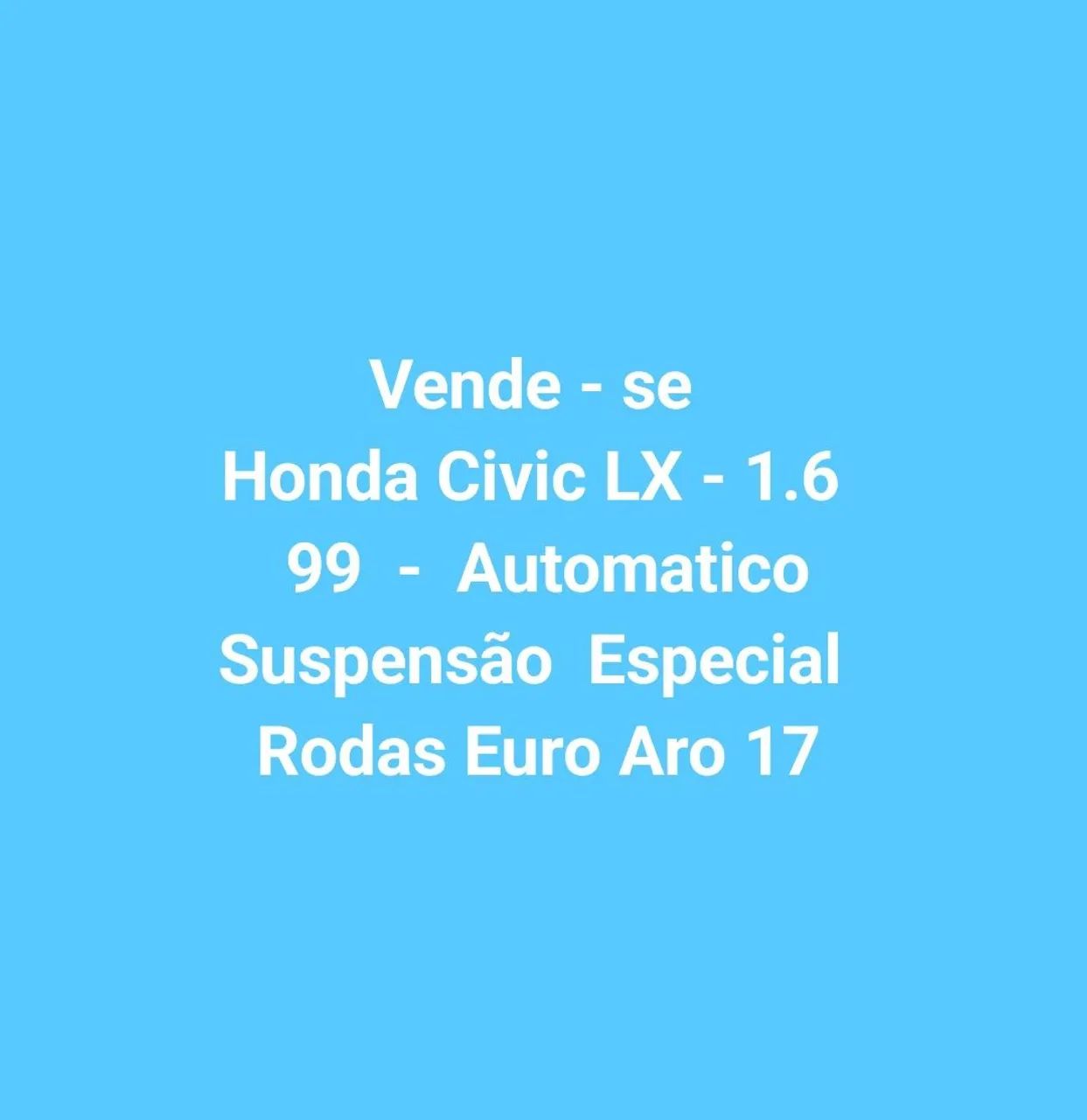 Honda Civic Sedan LX 1.6 16V Aut. 4P 1999