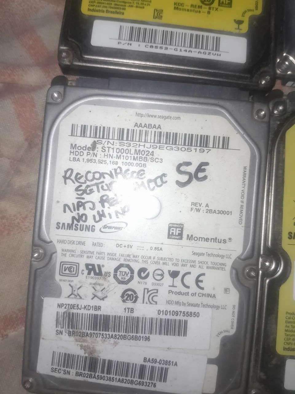 Lote de HDs de notebook com defeito  - Foto 3