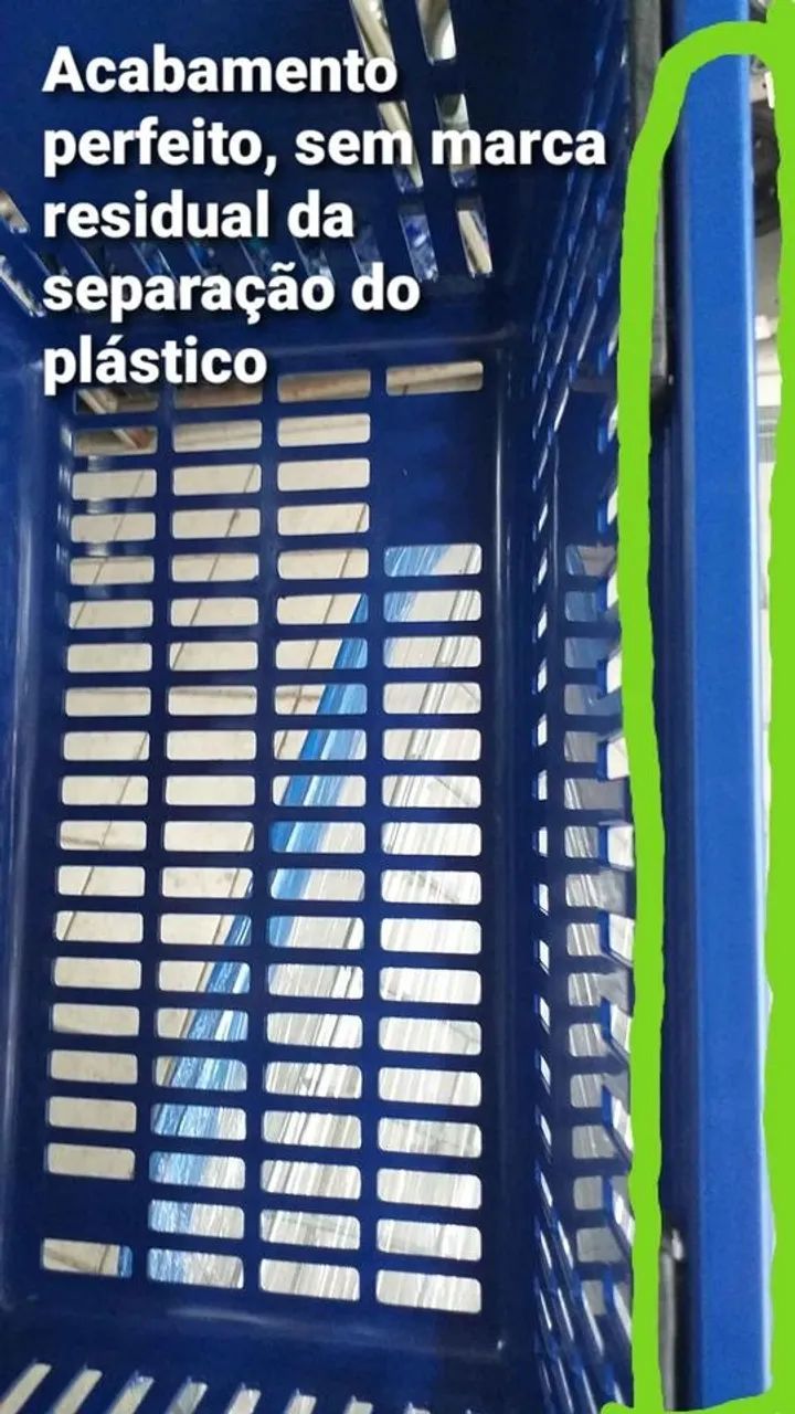 CESTA PLASTICA CESTINHA SUPERMERCADO MERCADINHO FARMACIA - Foto 4
