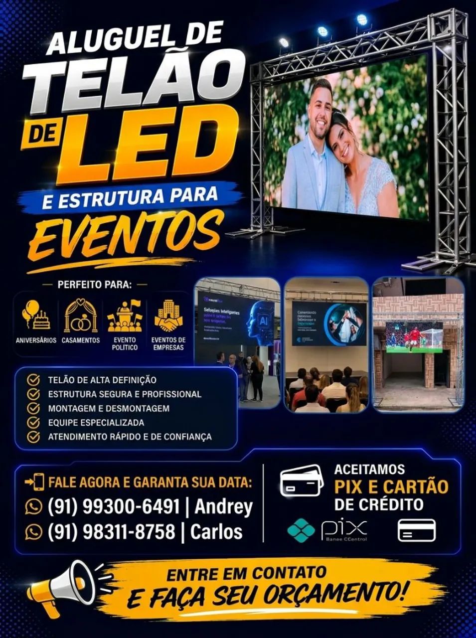 ALUGUEL DE TELÃO DE LED PROFISSIONAL