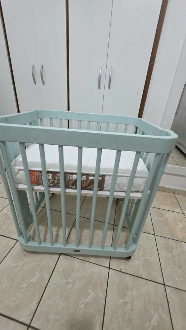 MINI BERÇO EVOLUTION QUATER COM COLCHÃO - Foto 4