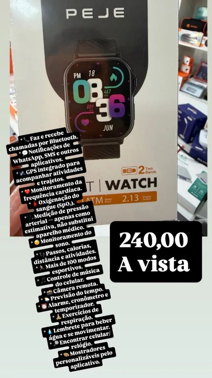 Relógio inteligente peje  - Foto 3