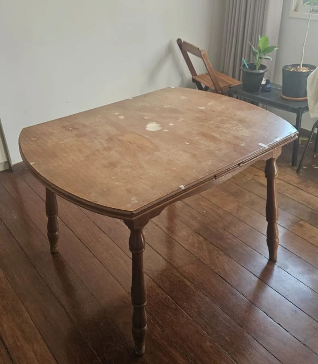 Mesa de jantar de madeira extensível - Foto 5