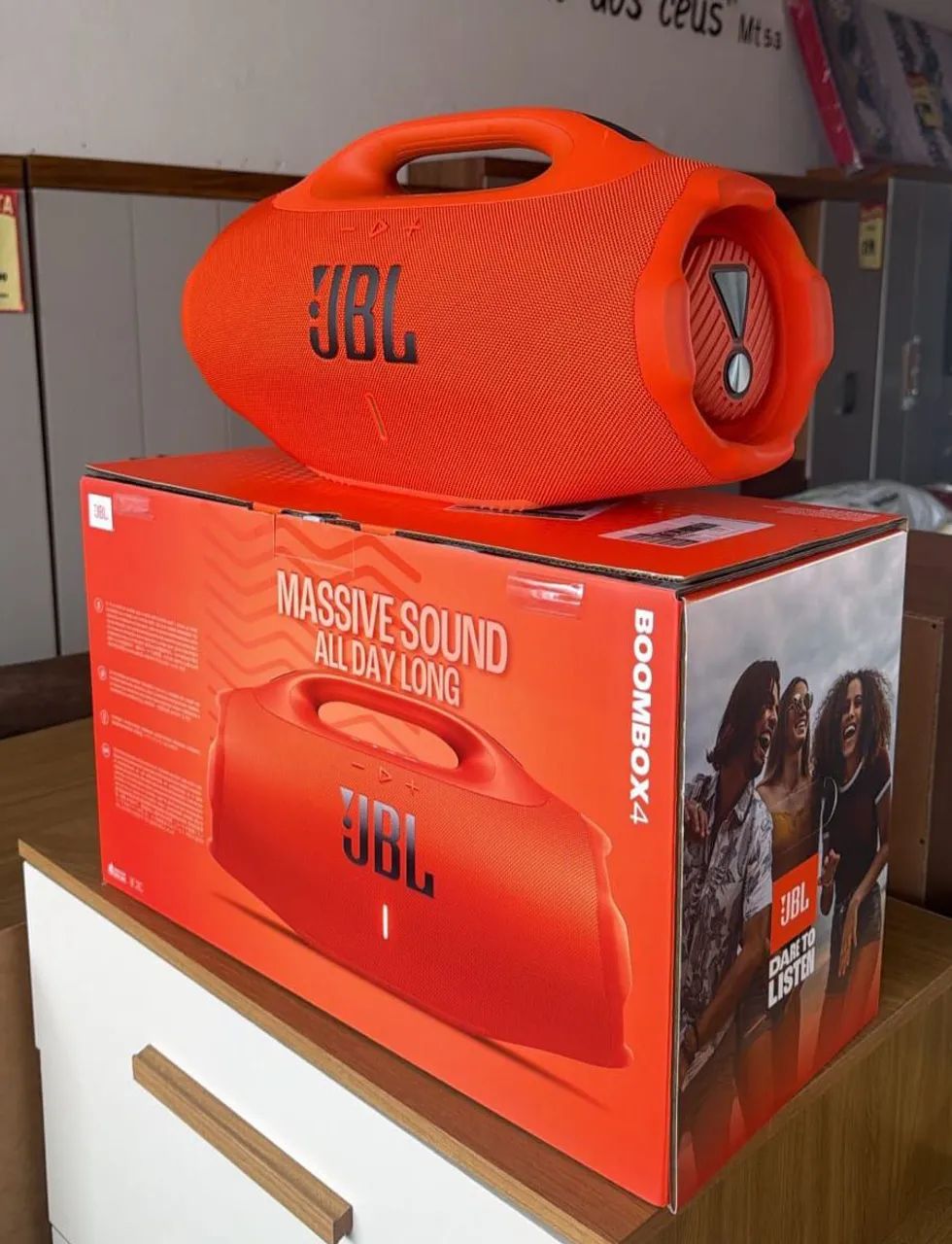 JBL Boombox 4 Laranja Original - Nova 