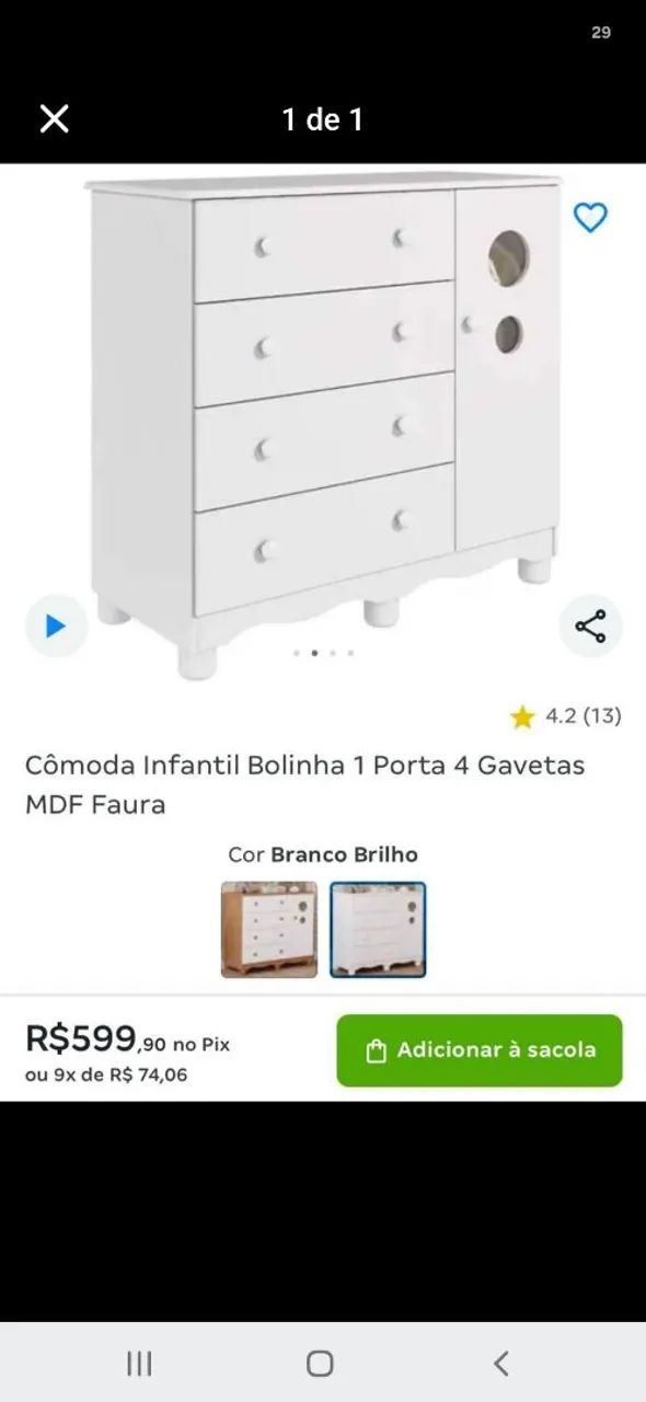 Cômoda infantil  - Foto 2