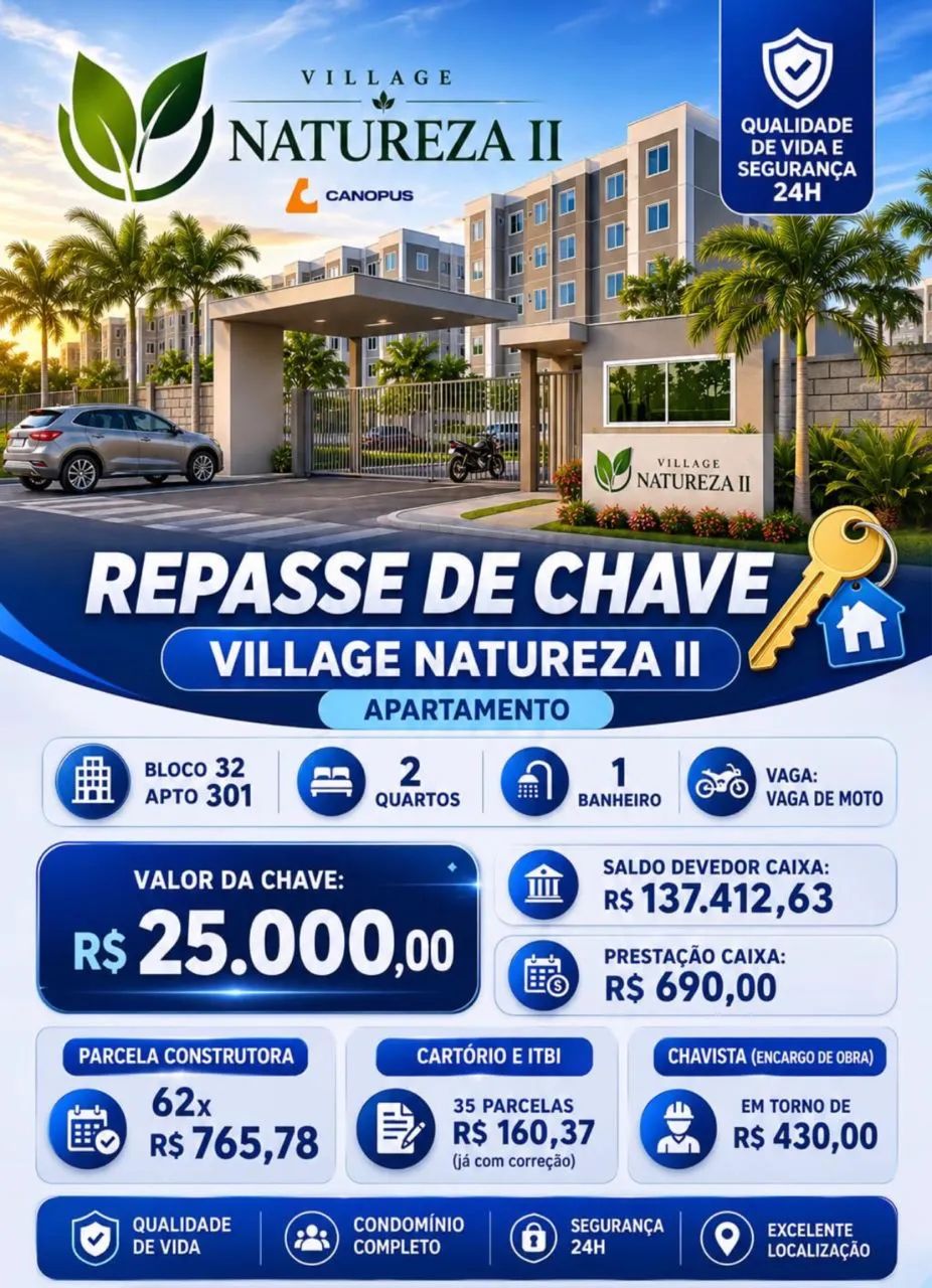 Repasse de chave Natureza 2