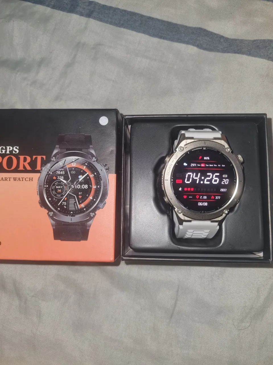 Smartwatch gps y101, sono, oximetro, freq card, bussola, altimetro e barômetro.