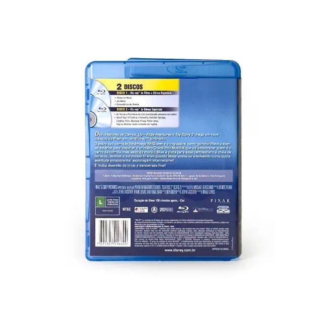 Blu-ray duplo Carros 2 da Pixar - DVD, Blu-Ray e Vídeo Cassete