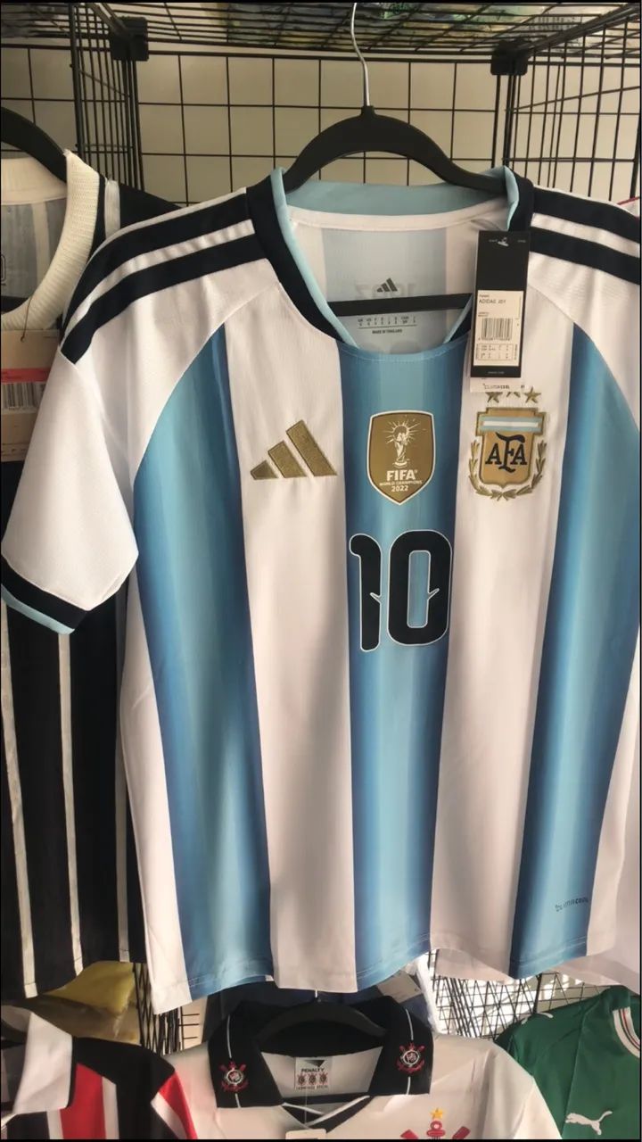 Camisa Argentina torcedor messi-10/10
