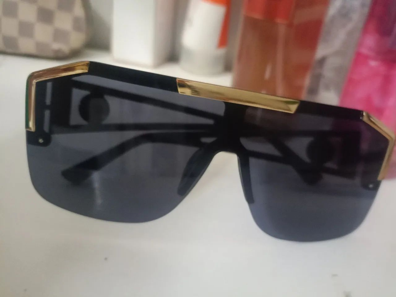 Óculos Versa mascara preto novo proteção uv - Foto 5