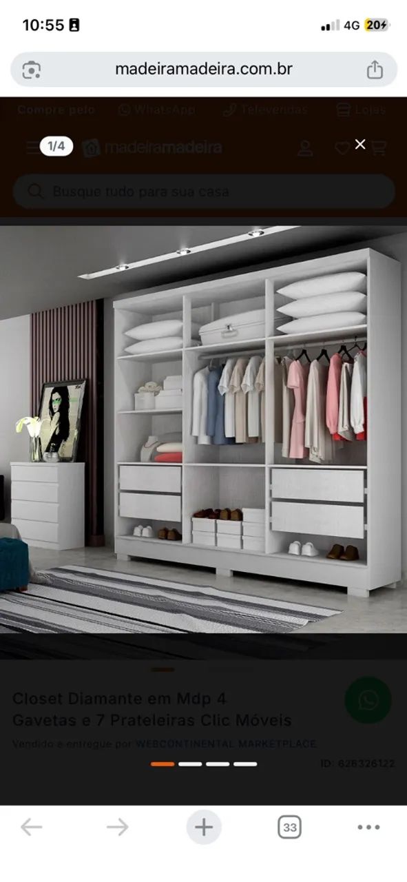 2 closets branco - Foto 3