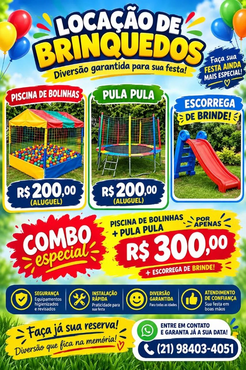 Aluguel pula pula e piscina de bolinhas Niterói  - Foto 4