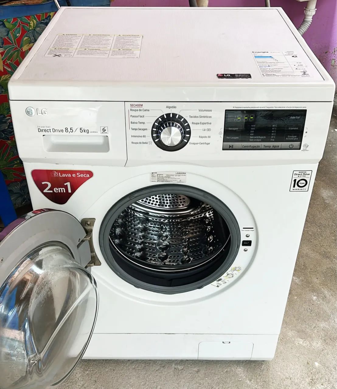MÁQUINA LAVA E SECA LG 8,5kg com GARANTIA  - Foto 4