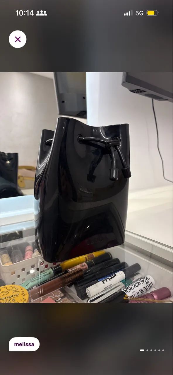 Bolsa Melissa Preta - Foto 4
