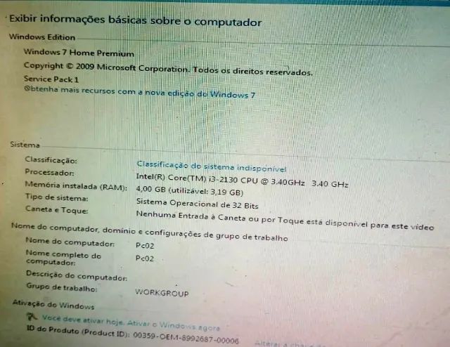 Computador completo,  core I3, HD 250gb, Memória 4gb, Fonte HP 365w, Monitor 19 polegadas, - Foto 4