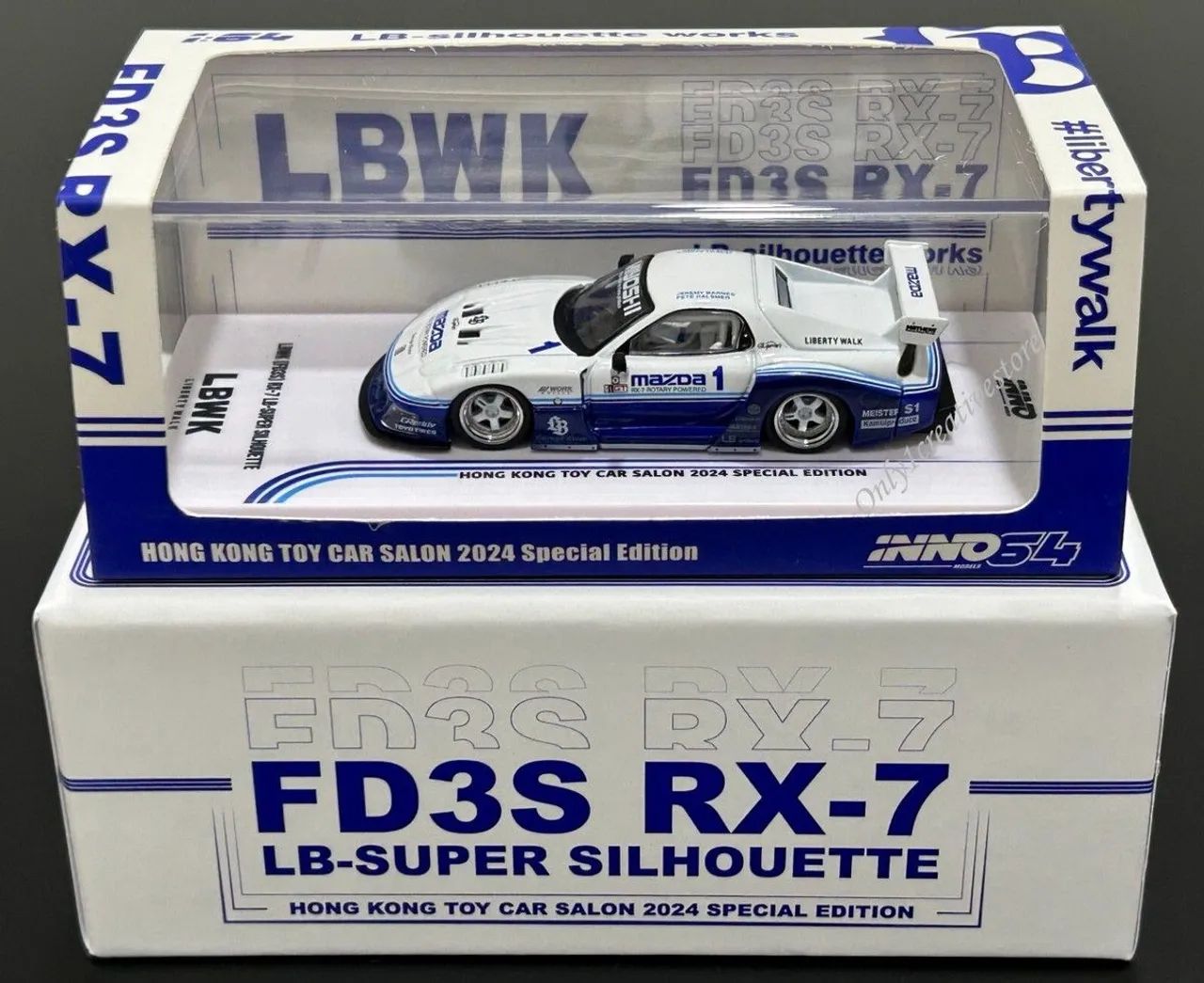 INNO64 LBWK Mazda RX-7 FD3S LB-Super Silhouette 2024 HK Toy Car