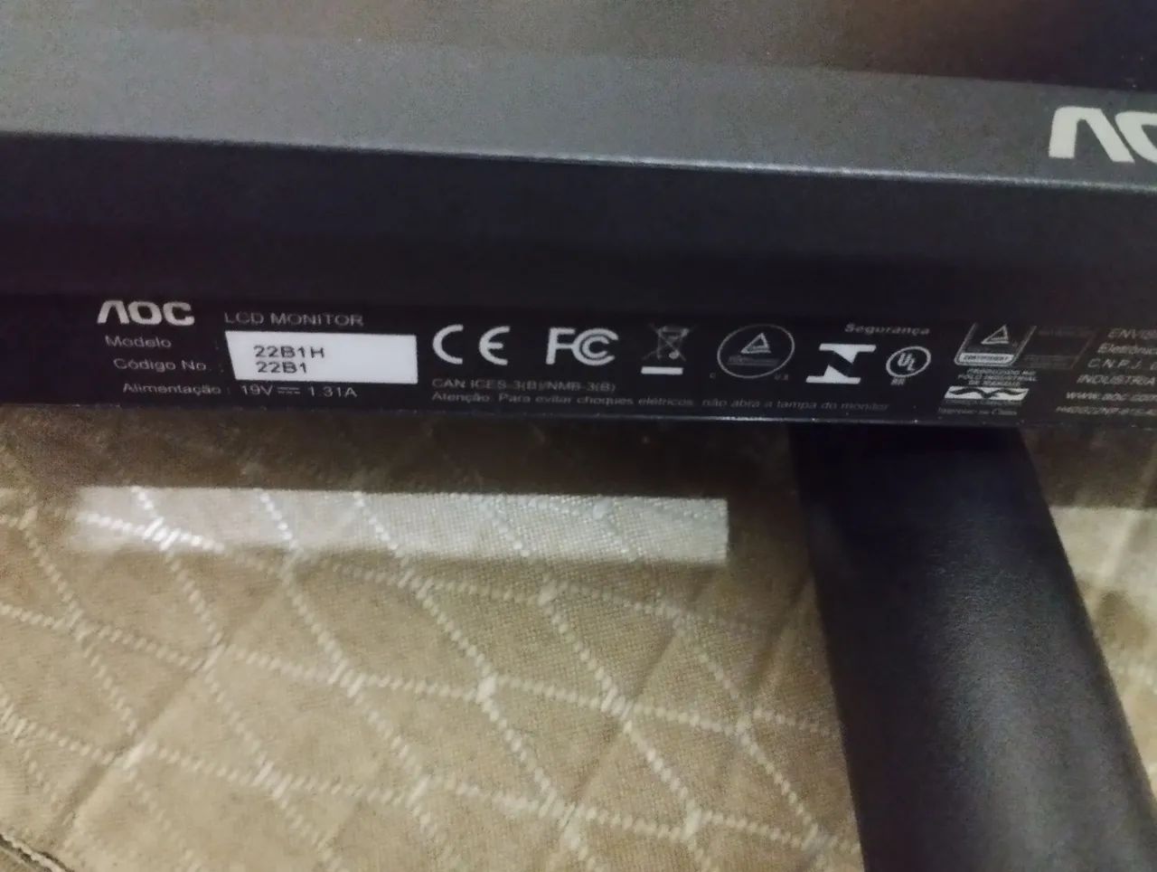 Monitor AOC 22 polegadas  - Foto 2