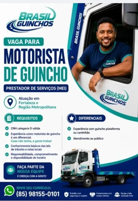 vaga motorista de Guincho 