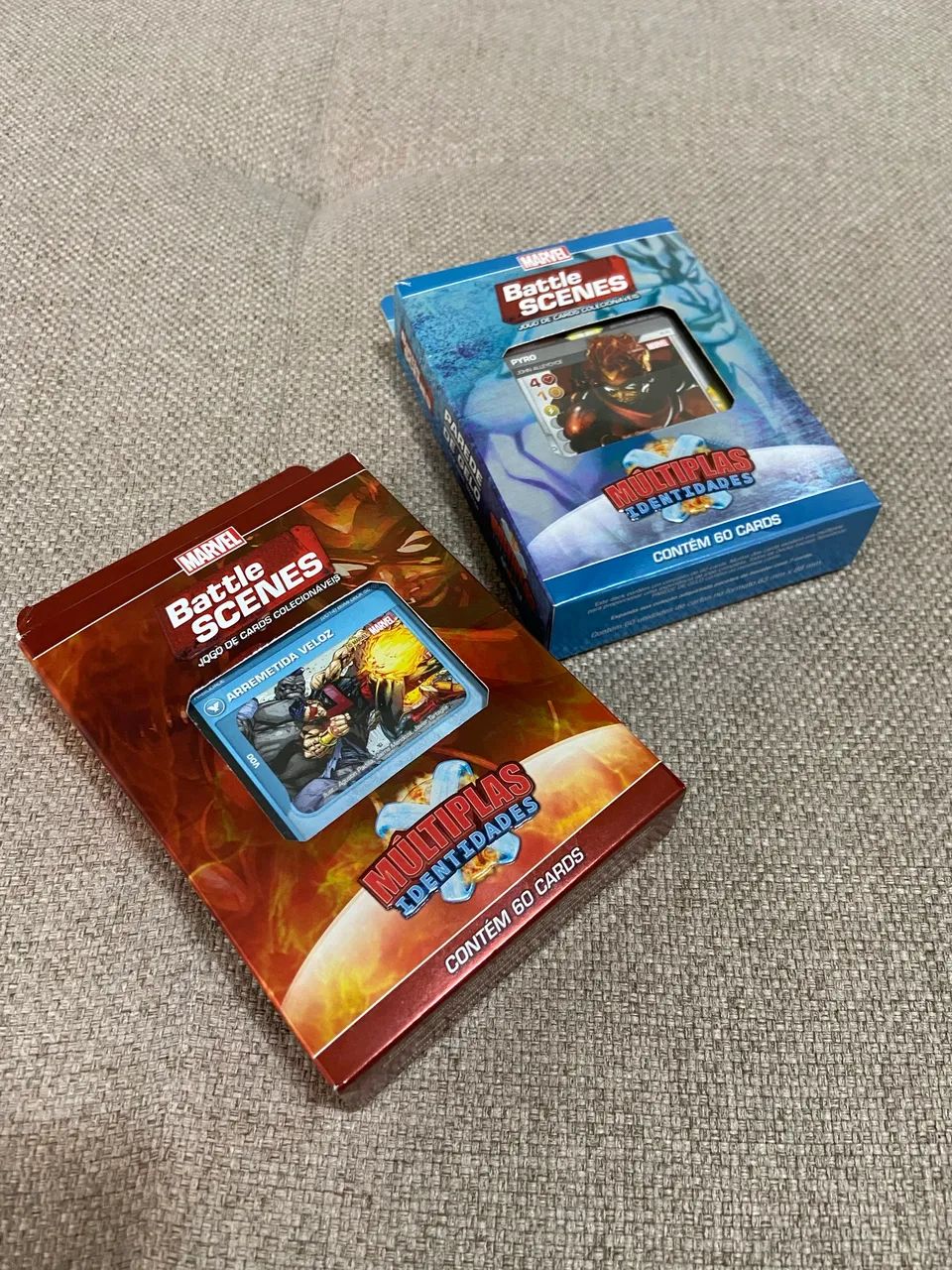 Deck Cartas TCG Marvel Battle Scenes Identidades Múltiplas 