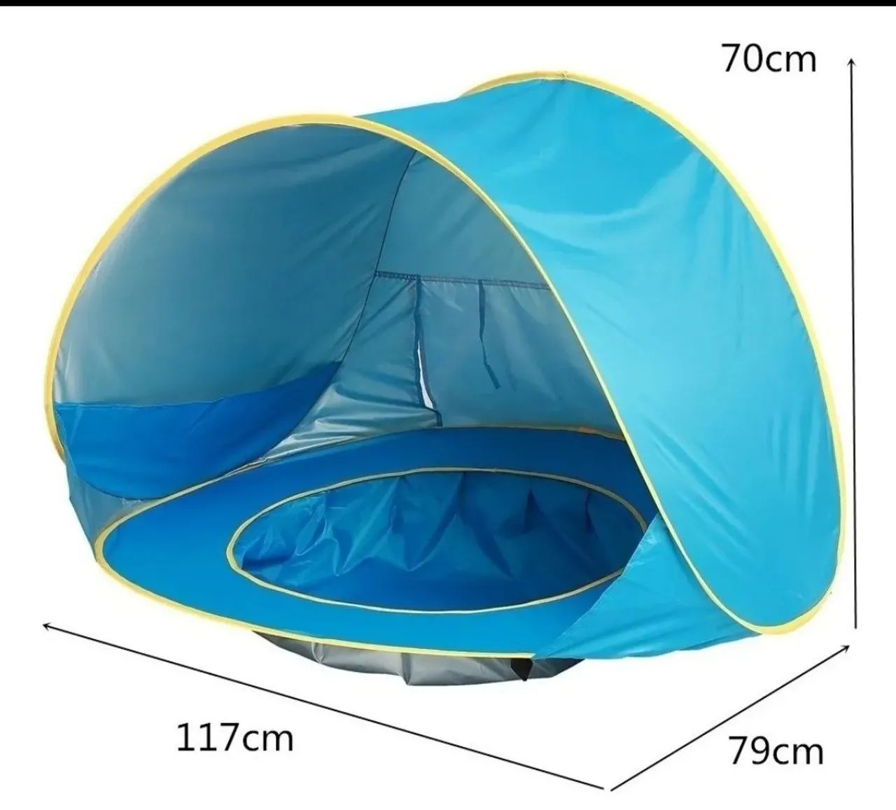 Tenda de praia para bebê na cor ROSA - Foto 3