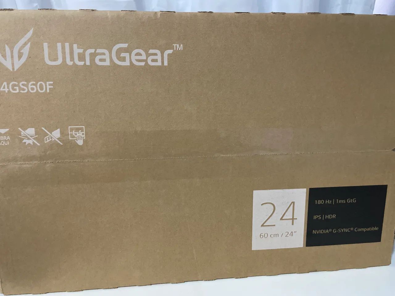Monitor LG ultragear 180hz 24?, tela quebrada  - Foto 3