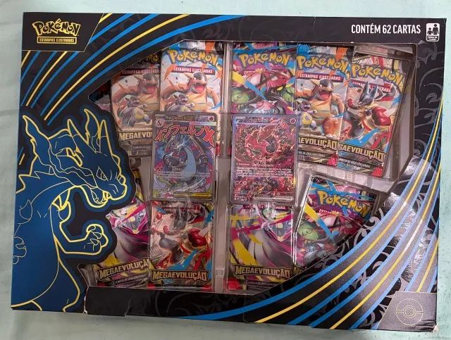 Box Coleção Mega Charizard X EX - Copag - Pokémon