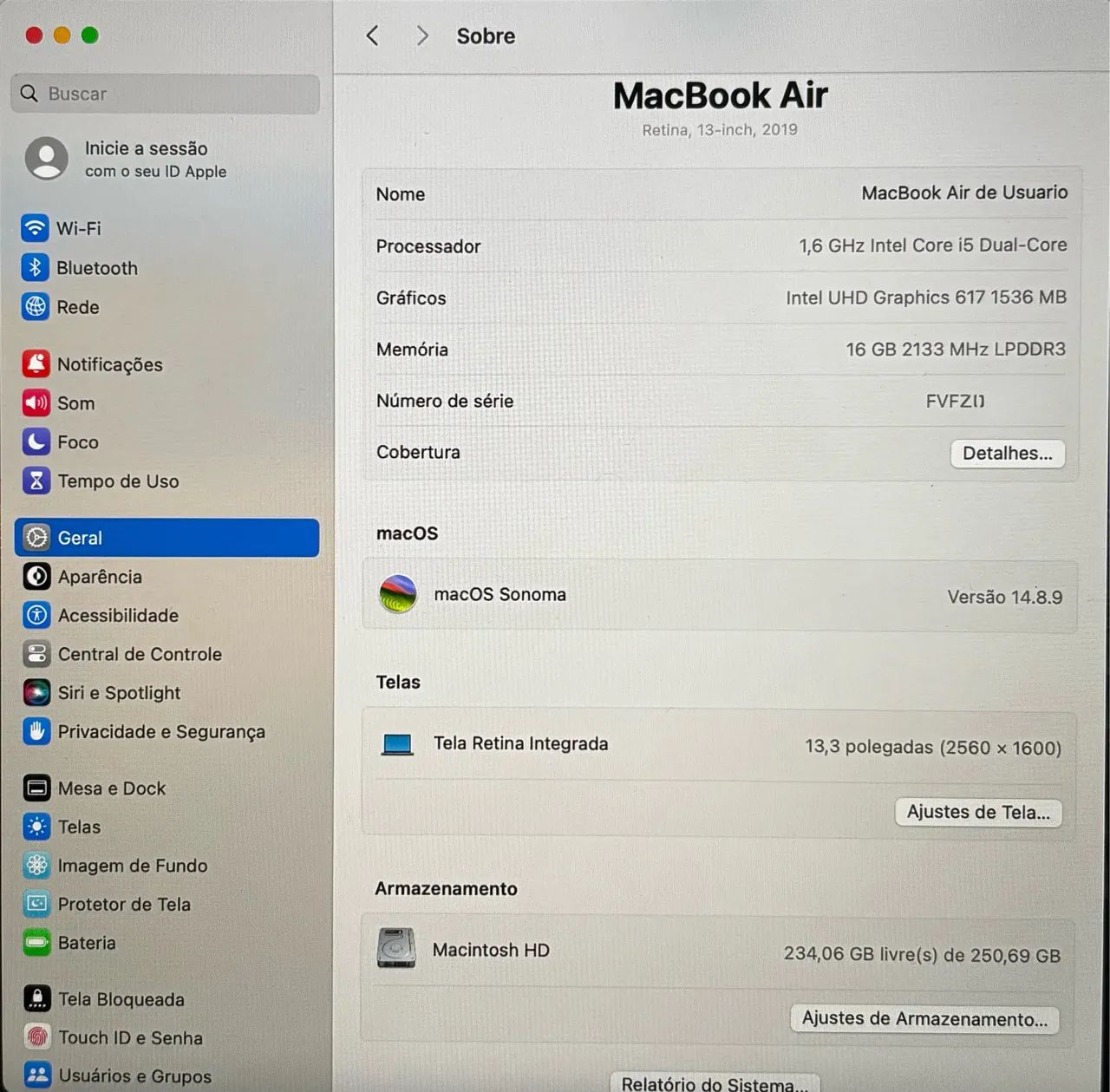 MacBook Air 2019 16gb RAM - Foto 4