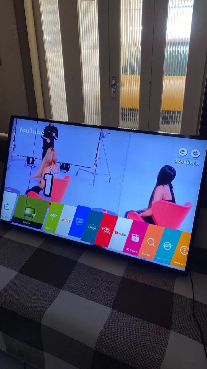 Smart Tv LG 50 polegadas 4k full hd, funcionando perfeitamente, apenas com 2 listrinhas - Foto 5