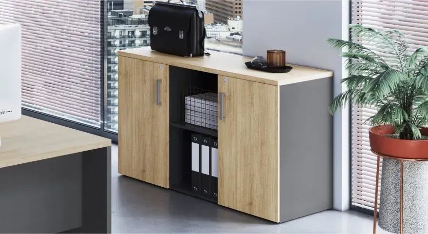  Móveis para Escritório/Mesa Reta/160L+Auxiliar/90L+Balcã0/120L, R$2.776,35! - Foto 2