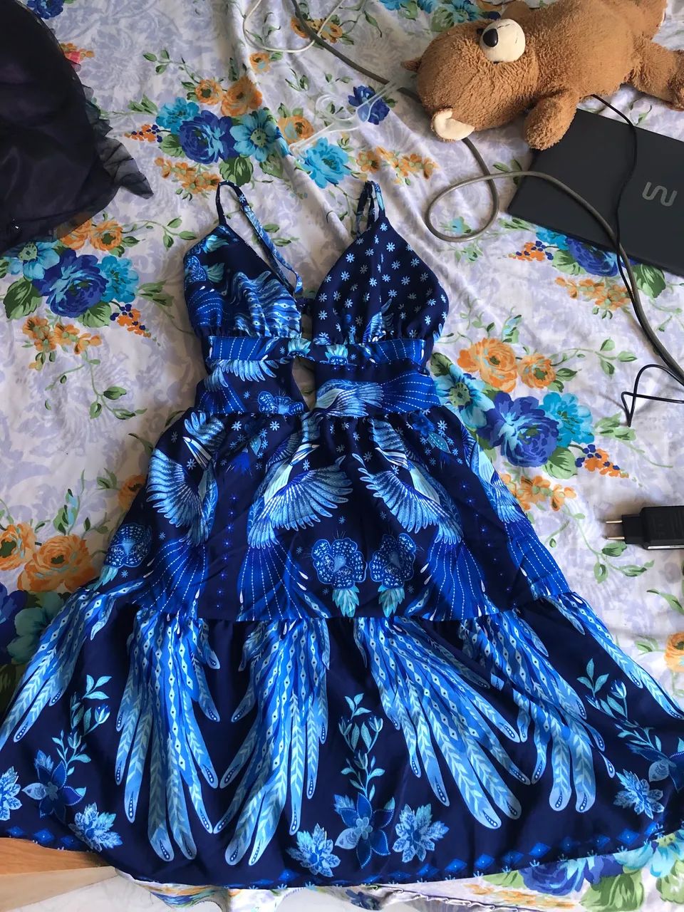 Vende-se vestido rodado azul - Foto 4
